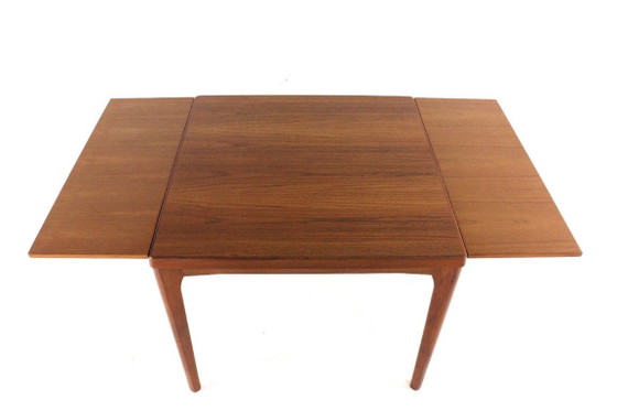 Restored Henning Kjaernulf For Vejle Extendable Dining Table Square Danish Vintage – Wood (photo 14 of 15)