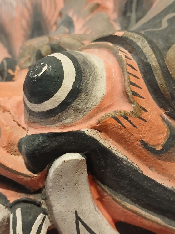 Authentische alte Balinesische Barong Maske 3. Trinestra Auge spätes 19. Jh., barong bali trinestra (Foto 10 von 15)