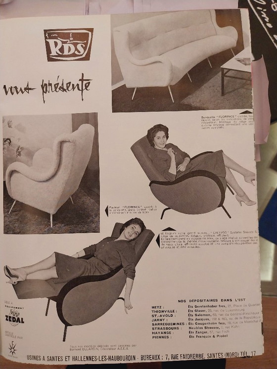 Image 1 of Poltrona Calypso di Bernard Dujardin 1950