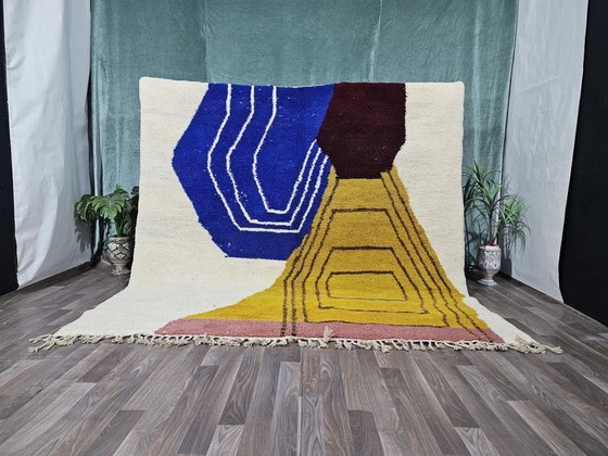 Authentic Traditional Handmade Pure Wool Rug, size 3/4 m, Ahrend, Rugs & carpets, Blue (photo 9 of 9)