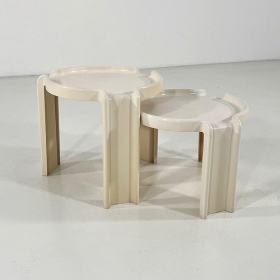 Image 1 of Paar Beistelltische von Giotto Stoppino für Kartell, 1970er Jahre