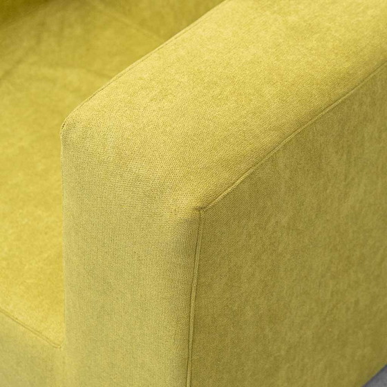 Poltrona Lounge Vintage in Tessuto Verde Lime – Design Geometrico Anni ’70 – Poltrone, Glass, Geometrisch (photo 2 of 9)