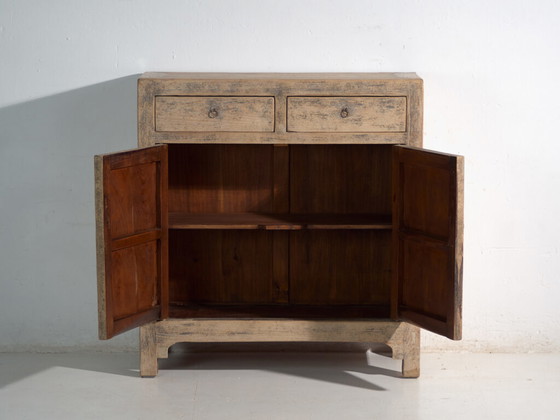 Buffet ancien en pin avec deux tiroirs et deux portes – Chine, vers 1930 – Vaisseliers (photo 40 of 40)