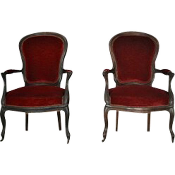 Image 1 of Pair of vintage Italian armchairs