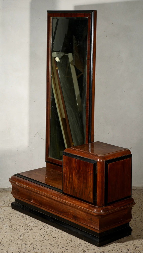 Tocador italiano Art Déco de los años 20 con espejo – Tocadores, Madera, Art Deco (photo 9 of 10)