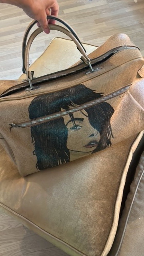 Image 1 of Fluwelen loungefauteuil met voetenbank – zacht oudroze – tijdloos comfort & stijl