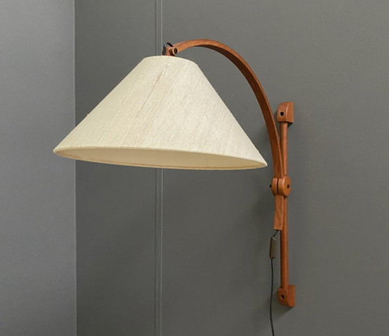 Image 1 of Teak-Wandleuchte von Domus Denmark aus den 1970er Jahren