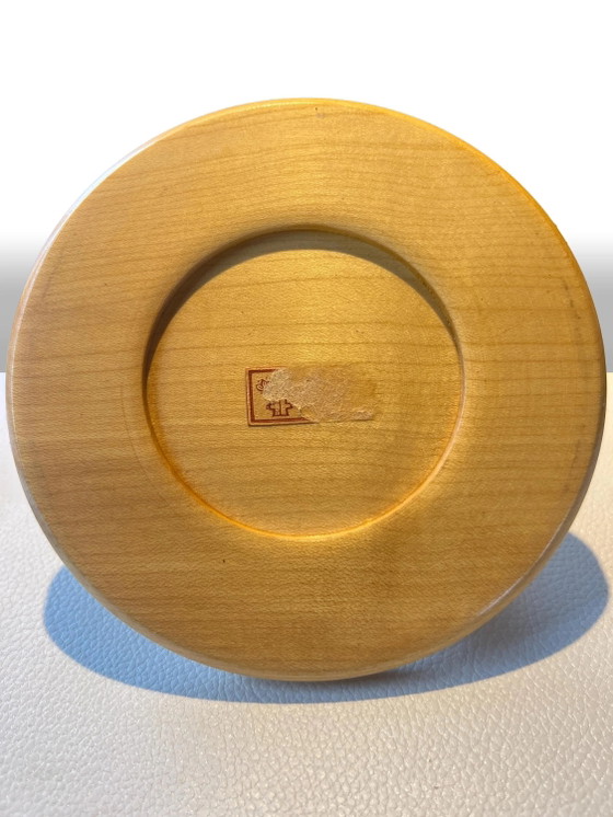 Vintage Houten Eierdopjes Set – 6 Gedraaide Massief Houten Eierdopjes met Dienblad – Rustieke Keukendecoratie (photo 6 of 6)