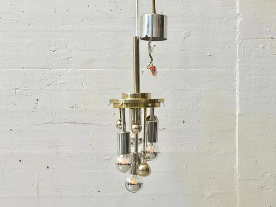 Image 1 of Space Age Sputnik hanglamp van Doria, Duitsland, jaren 70.