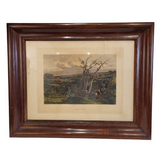 Gravure « Dead Beat », J. Harris et William J. Shayer, 1864 - Angleterre