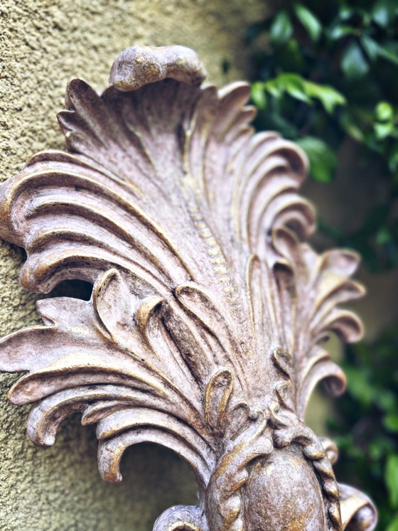 Incredible Patinated Wall Candle Holder – Plastic (photo 6 of 10)