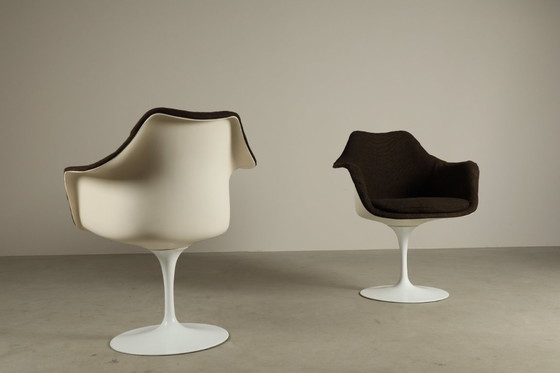Image 1 of Paar originele Tulip-fauteuils van Eero Saarinen voor Knoll International, jaren 60