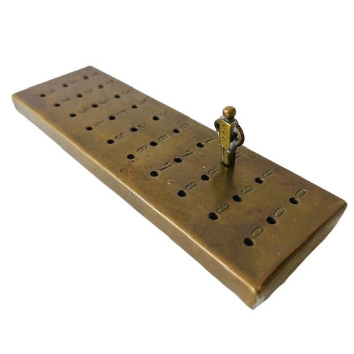 Vintage messing spelpuntenteller 1950's