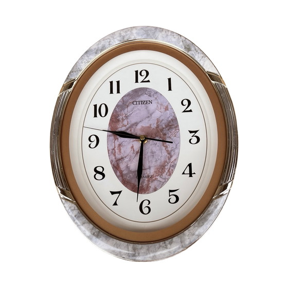 Image 1 of Nice Hollywood Regency Citizen Wall Clock, Made in Japan, 1980s