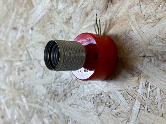 Image 1 of Lampada da parete Diskus anni '60 e '70 Teka Arancione Design Space Age Alluminio Metallo