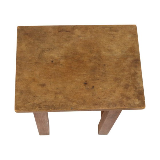 Charmante Oude Houten Kruk Zuid Frankrijk Rustiek Fifties – Krukjes, Wood, Vintage (photo 11 of 18)