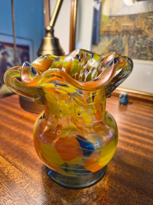 Murano Italy style art glass vase