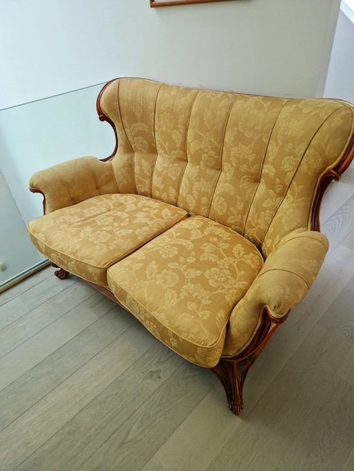 3 Vintage salonbanken