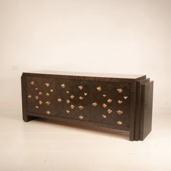 Image 1 of Credenza "Chiaro Di Luna" Di Luciano Frigerio Per Frigerio Di Desio