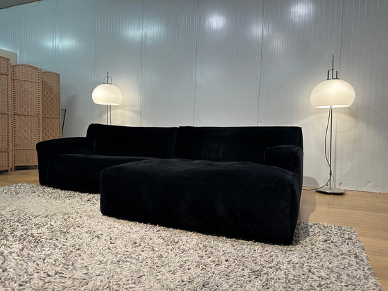 Image 1 of ZGAN Fest Amsterdam Clay Corner Sofa - Royal Black Velours