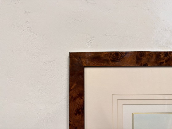 Engelse prent Ruiter in notenhouten lijst – Kunst, Glas, Papier (photo 5 of 6)