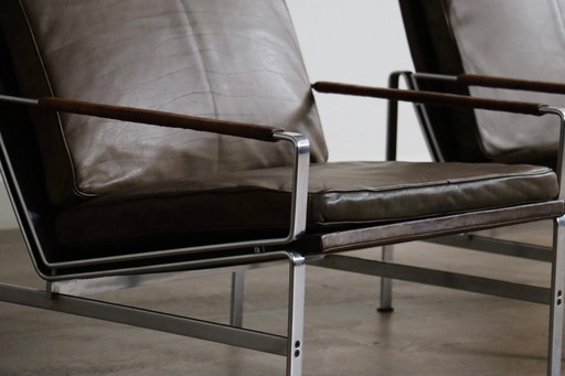 Pair of FK6720 Lounge chairs by Fabricius & Kastholm for Kill International 1960s