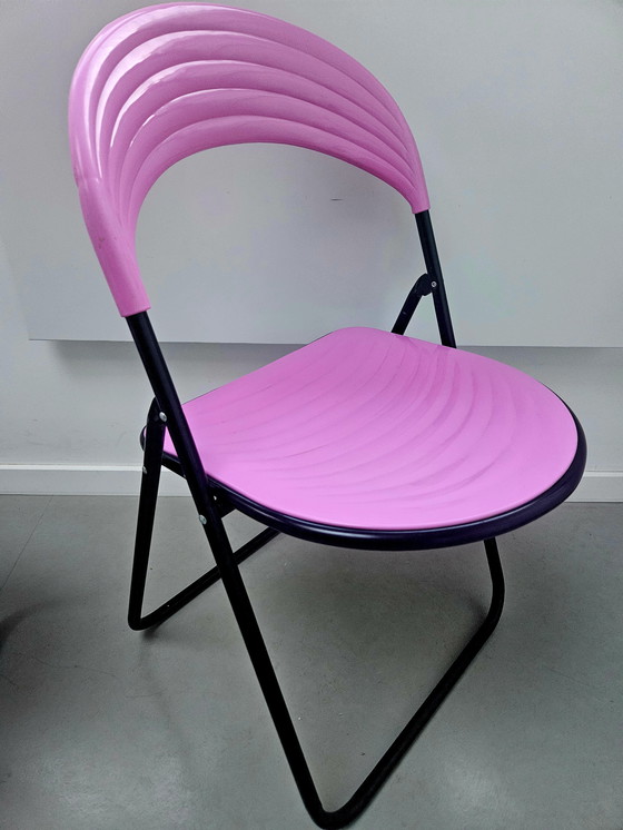 Image 1 of Postmodern Italian folding chairs Designer Studio GP