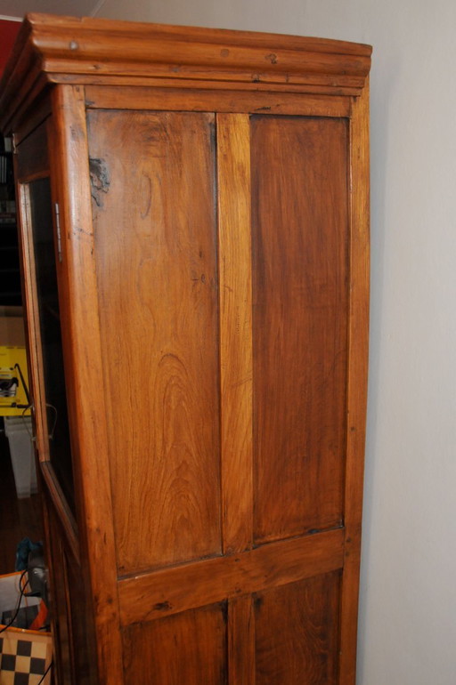 Teak display case