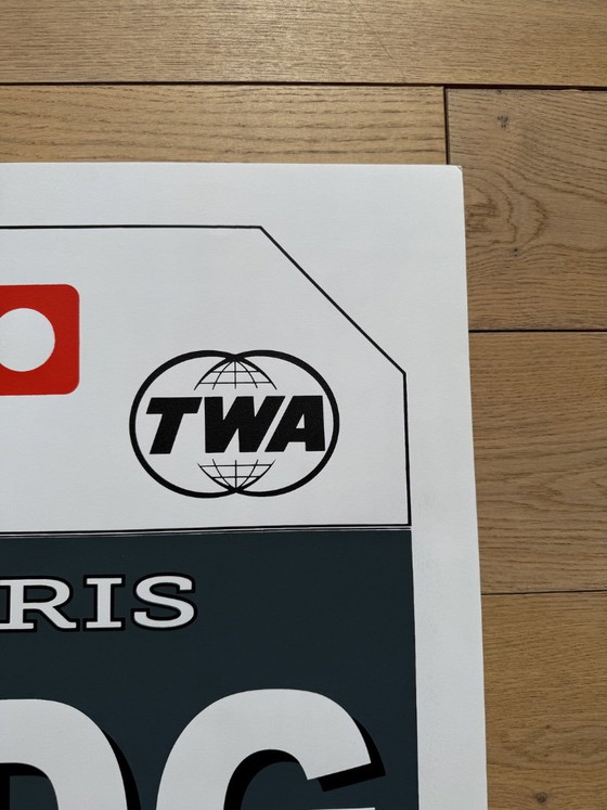 Graphic Design Poster Luggage Tag Panam Eames Era Paris TWA – Decorazioni murali, Paper (photo 5 of 9)