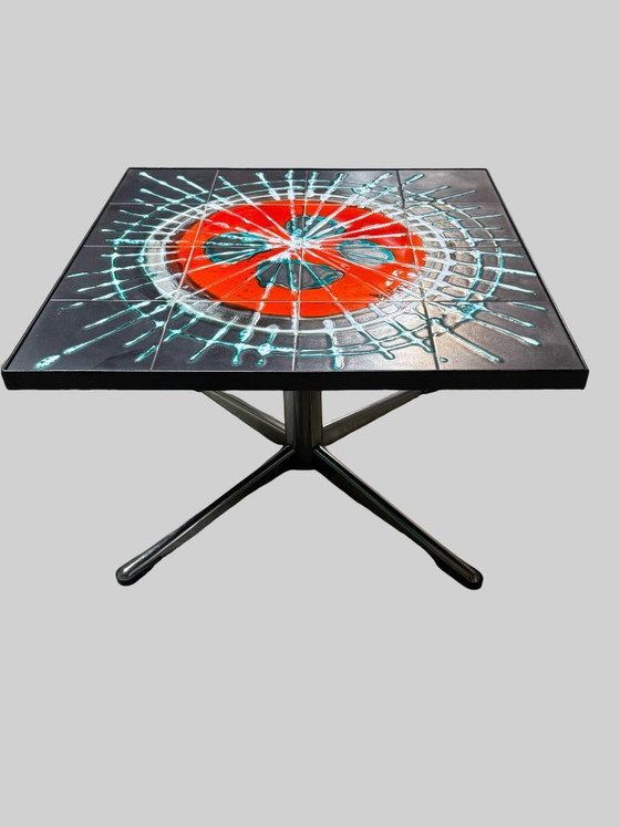 Image 1 of Signed BELARTI ceramic coffee table – Belgium, 1960s/70s