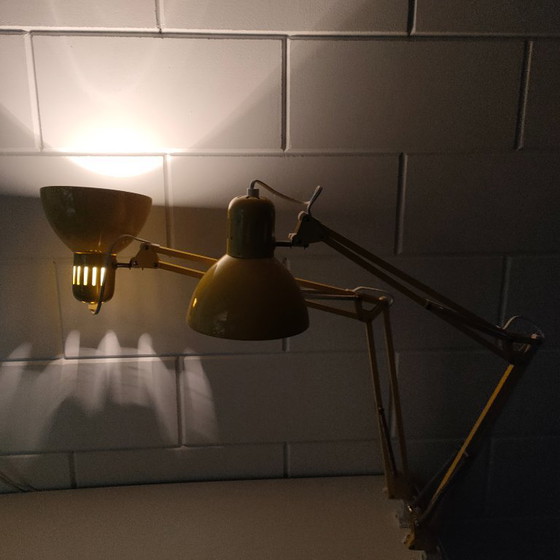 Lampada a Forbice Gialla Retrò Degli Anni '90, Ikea, Lampade da scrivania, Metallo, Plastica, Giallo, Retro (foto 10 di 12)
