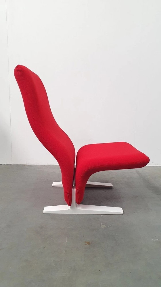 Image 1 of Artifort Pierre Paulin concorde kwekkie rood retro