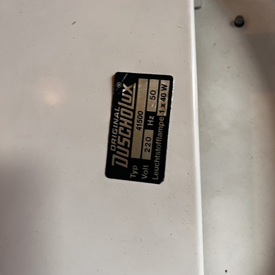 Image 1 of Verlichte spiegel ‘Iced-glass’ Hillebrand-stijl Mid Century