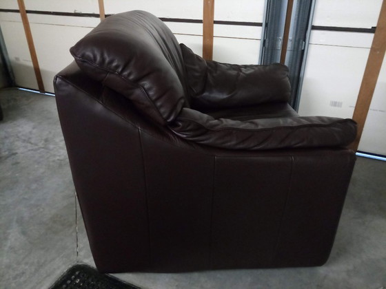 Image 1 of Enkel Clubzetel naar een ontwerp van "niels eilersen" – rundsleder - donkerbruin