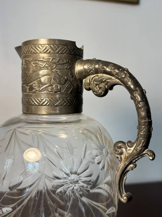 Baccarat Cruche Fin 19eme - Debutto 20eme – Bicchieri e caraffe, Crystal, Metal (photo 13 of 15)
