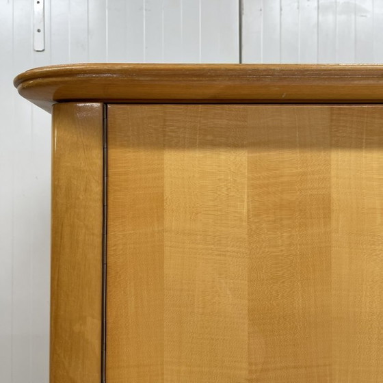 Image 1 of Large mid-century vintage 5-door wardrobe, sixties linen cupboard, demountable