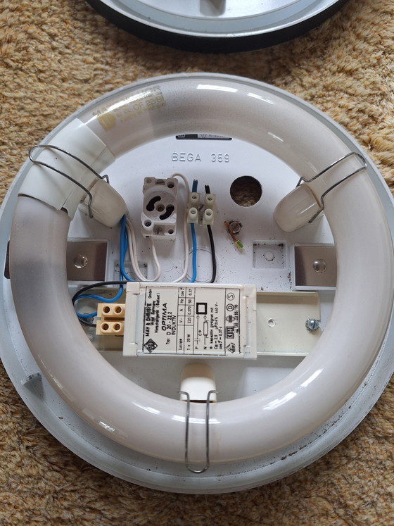 Image 1 of 4 appliques/plafonniers design Bega type 359 et 1 plaque de plafond