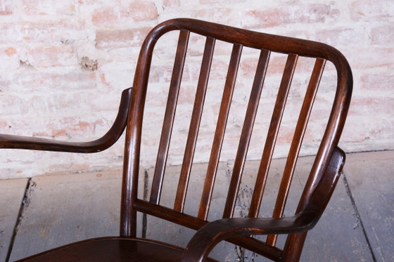 Restored Art Deco Armchair, by Josef Frank for Thonet, Beech, Czech, 1930s – Wood (photo 2 of 11)