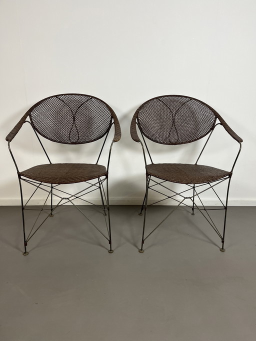 2 chaises en rotin Yuzuru Yamakawa 