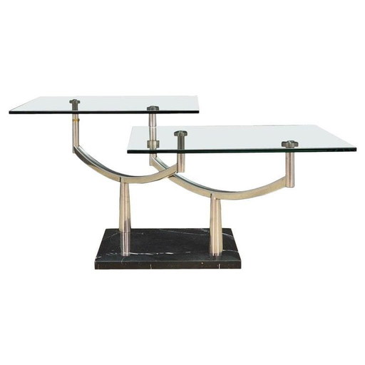 Table basse en métal, Design danois, 1990S, Production : Danemark