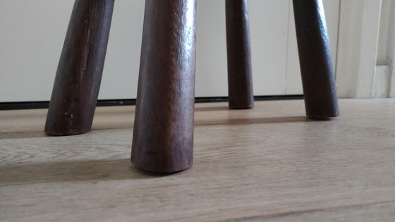 Image 1 of Vintage Stool '60, '70 Stool Wabisabi Plant Table Brutalist Footstool