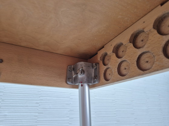 Table d'appoint vintage (table pour projecteur de films Karba) – Porte-plantes, Metal, Wood (photo 12 of 15)