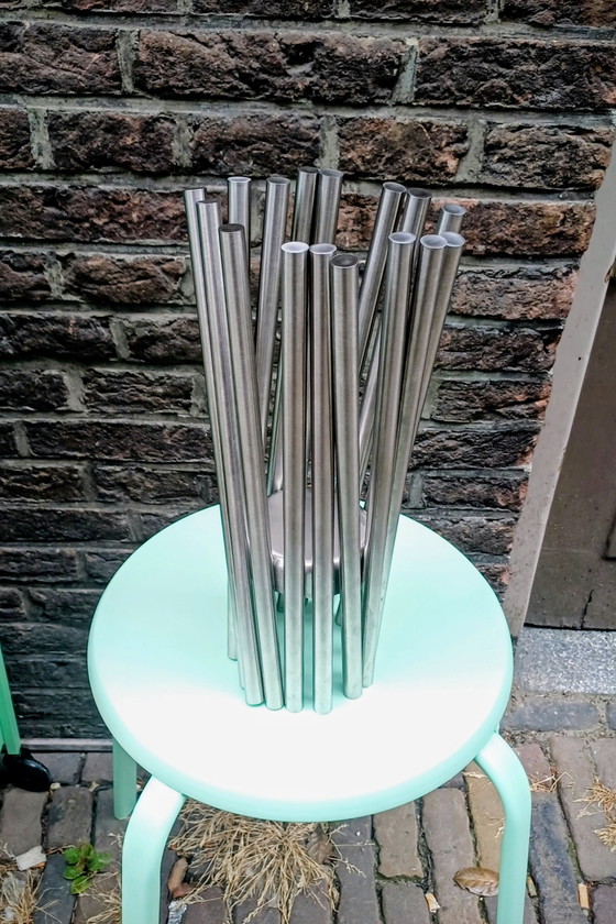 Image 1 of Fruit bowl made of stainless steel tubes