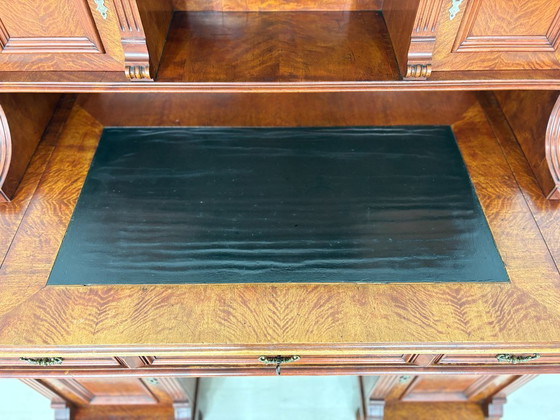Magnifique bureau d'écriture de l'époque Gründerzeit – Bureau/secrétaire ancien de grande qualité, datant (photo 14 of 24)