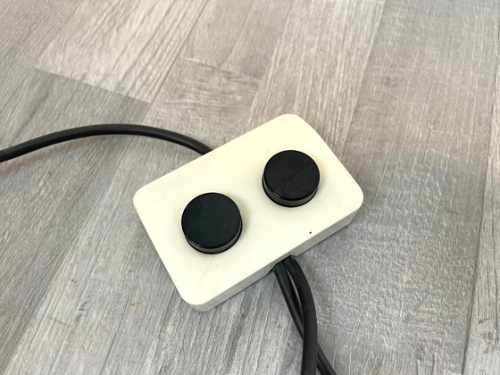 Image 1 of Space Age floor lamp, chrome, 2-light, globe spotlights