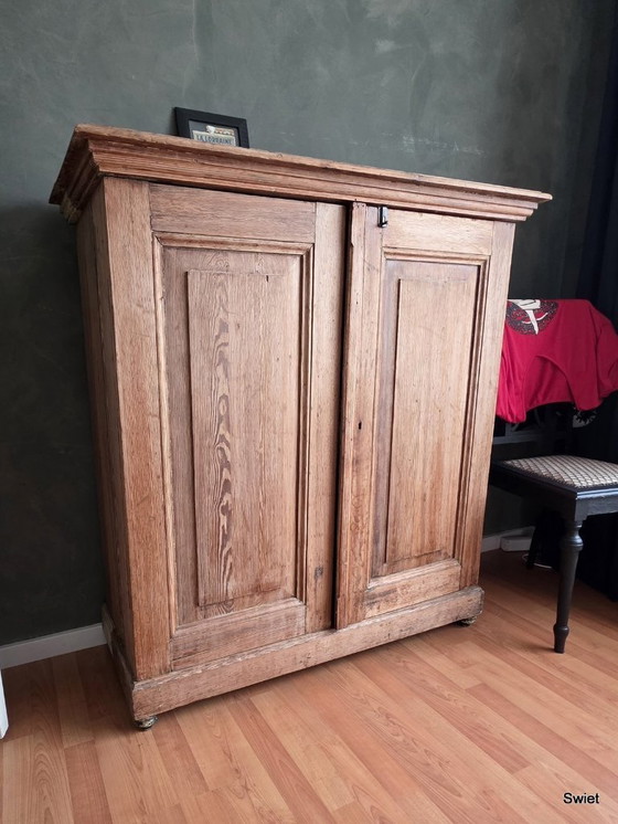 Image 1 of 2351 Brocante wooden girls' wardrobe closet