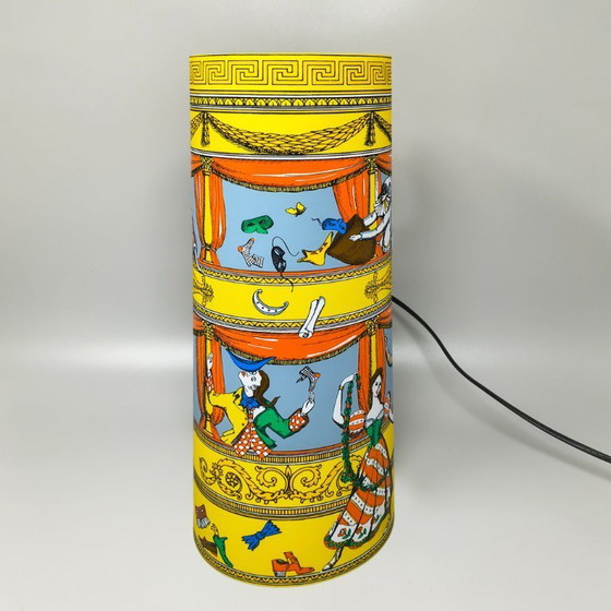 Image 1 of 1990s Gorgeous "Commedia dell'Arte" table Lamp by Piero Fornasetti for Antonangeli.