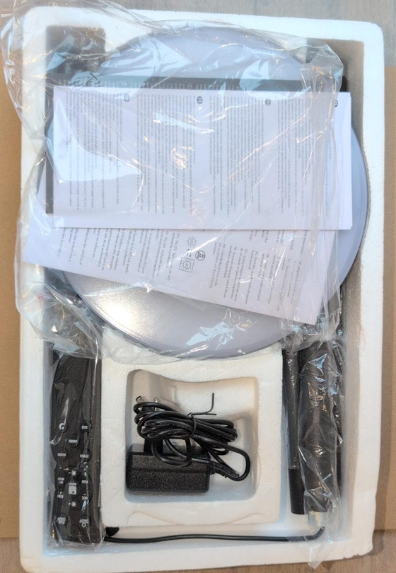 Zwarte RGB LED Vloerlamp 169 cm, Afstandsbediening, 24W, Vloerlampen, Metaal, Kunststof, Modern (foto 6 van 6)