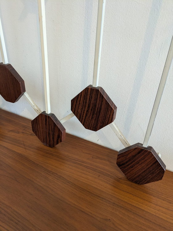 Image 1 of Porte-manteau hexagonal au design scandinave vintage