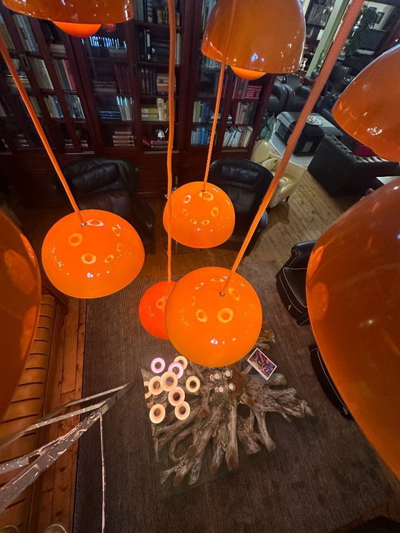 Image 1 of Vintage "flowerpot" chandelier by Verner Panton for Louis Poulsen, 1960s